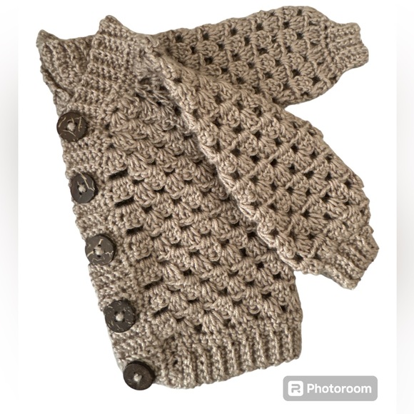 Handcrafted Baby Cardigan Sweater - Picture 3 of 7